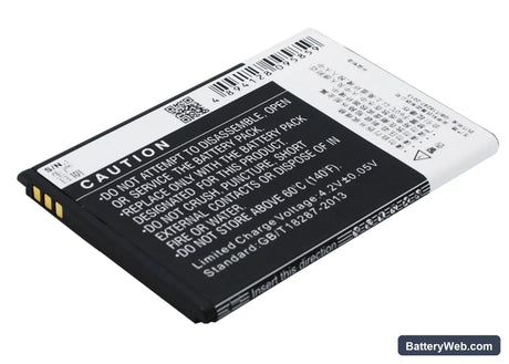 Coolpad 5213 Replacement Battery, 3.7V, 1500mAh, Li-ion 4