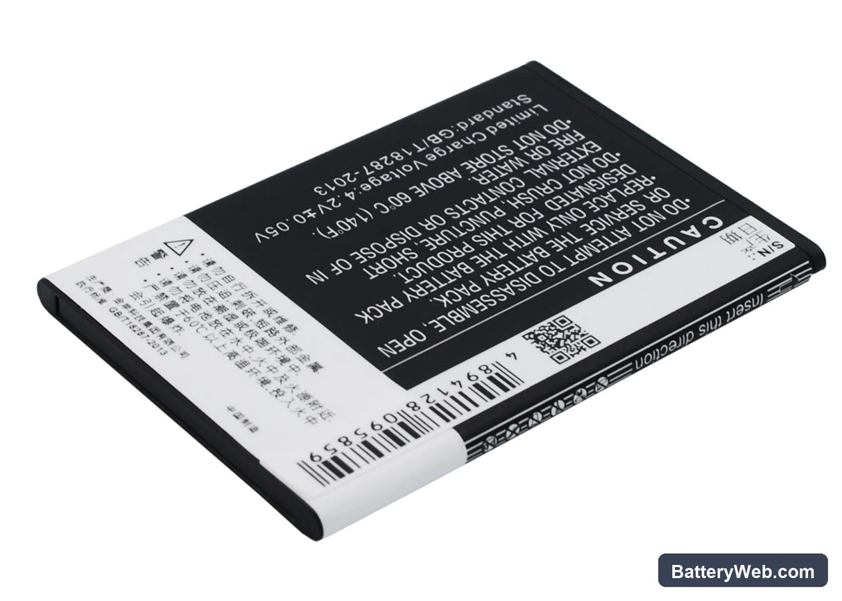 Coolpad 5213 Replacement Battery, 3.7V, 1500mAh, Li-ion 5