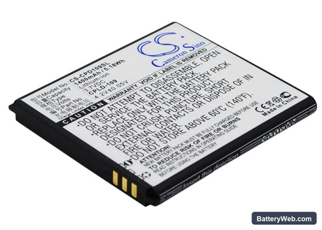 Coolpad 8070D Replacement Battery, 3.7V, 1400mAh, Li-ion 3