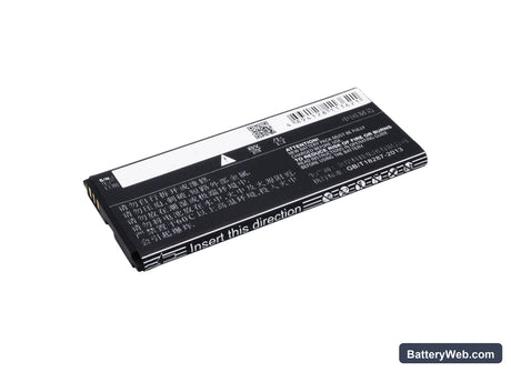 Coolpad 8076D Replacement Battery, 3.7V, 1400mAh, Li-ion 4