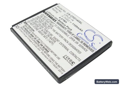 Coolpad 8150D Replacement Battery, 3.7V, 1100mAh, Li-ion 1