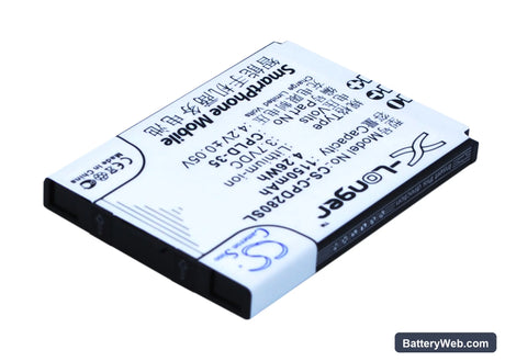 Coolpad E600 Replacement Battery, 3.7V, 1150mAh, Li-ion 2
