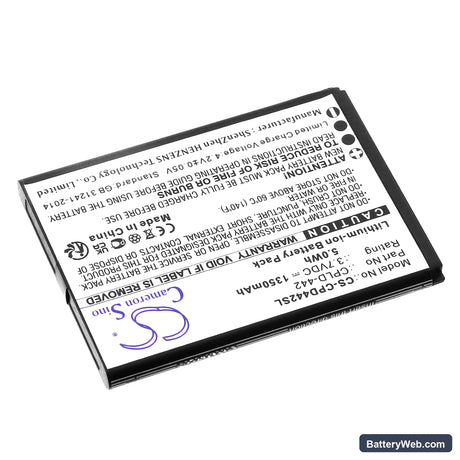 Coolpad CP3321ST Replacement Battery, 3.7V, 1350mAh, Li-ion 2