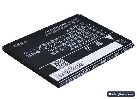 Coolpad 5263 Replacement Battery, 3.7V, 1450mAh, Li-ion 5