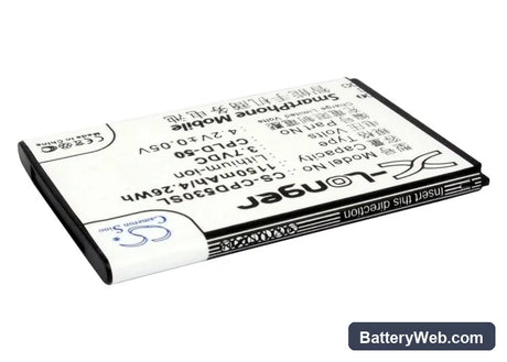 Coolpad D530 Replacement Battery, 3.7V, 1150mAh, Li-ion 2