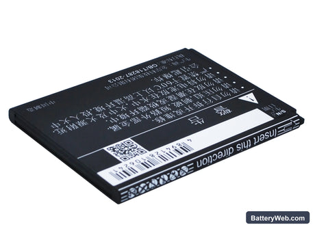 Coolpad 8707 Replacement Battery, 3.7V, 1500mAh, Li-ion 5