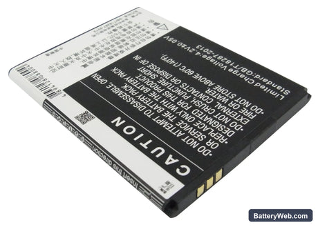 Coolpad 7232 Replacement Battery, 3.7V, 1200mAh, Li-ion 3