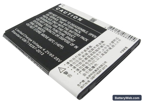 Coolpad 7232 Replacement Battery, 3.7V, 1200mAh, Li-ion 4
