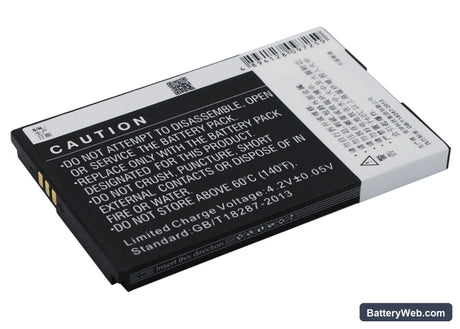 Coolpad 8010 Replacement Battery, 3.7V, 1200mAh, Li-ion 4