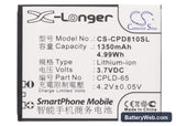 Coolpad 8810 Replacement Battery, 3.7V, 1350mAh, Li-ion 5