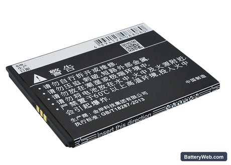 Coolpad 8198T Replacement Battery, 3.7V, 1500mAh, Li-ion 4