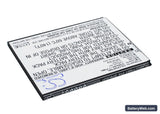 Coolpad 5910 Replacement Battery, 3.7V, 2100mAh, Li-ion 3