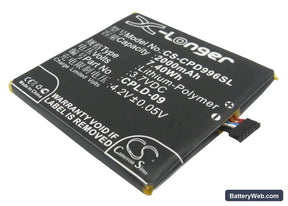 Coolpad 9960 Replacement Battery, 3.7V, 2000mAh, Li-Polymer 1