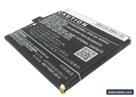 Coolpad 9960 Replacement Battery, 3.7V, 2000mAh, Li-Polymer 4