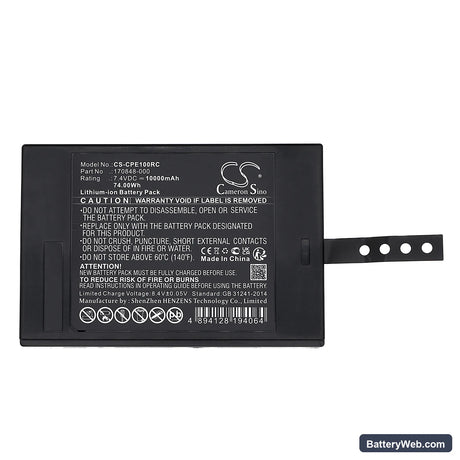 Cradlepoint E100 LTE Router Replacement Battery, 7.4V, 10000mAh, Li-ion 5
