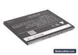 Coolpad 8297 Replacement Battery, 3.7V, 2000mAh, Li-ion 3