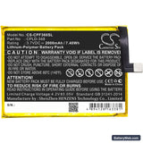 Orange Fova Replacement Battery, 3.7V, 2000mAh, Li-Polymer 3