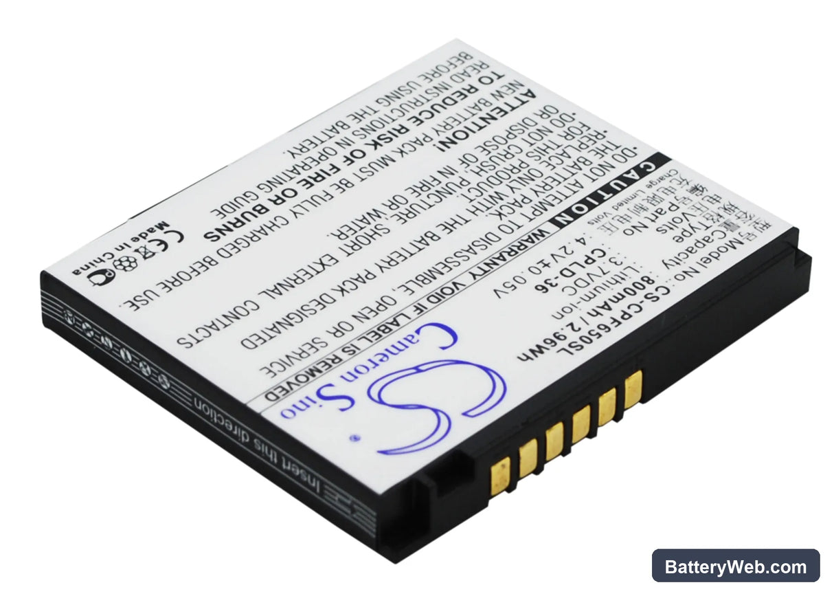 Coolpad S100A Replacement Battery, 3.7V, 800mAh, Li-ion 2