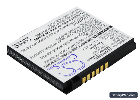 Coolpad S100A Replacement Battery, 3.7V, 800mAh, Li-ion 2
