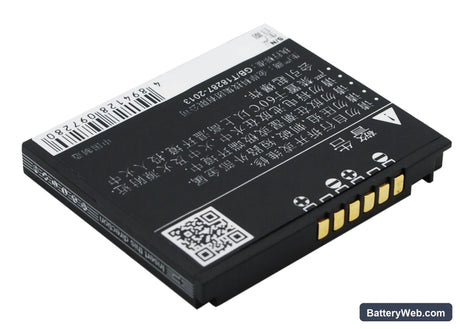 Coolpad S100A Replacement Battery, 3.7V, 800mAh, Li-ion 5
