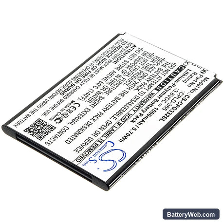 Coolpad Rogue 4G Replacement Battery, 3.8V, 1500mAh, Li-Polymer 2