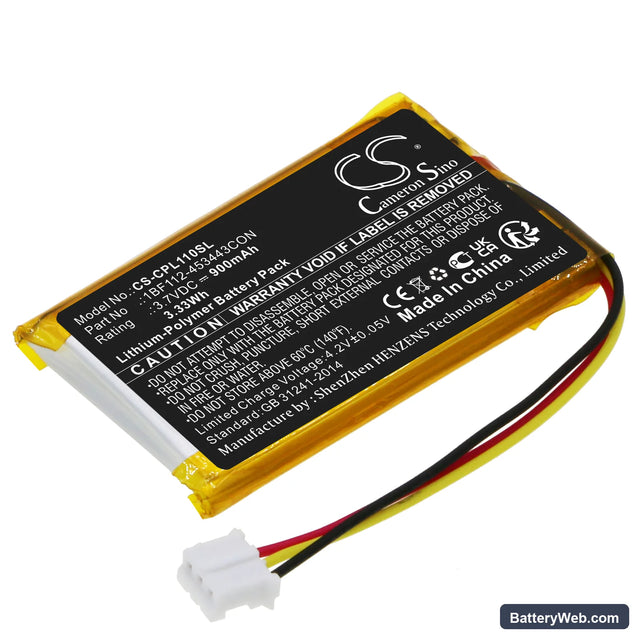CalAmp LMU-1100 Replacement Battery, 3.7V, 900mAh, Li-Polymer 1