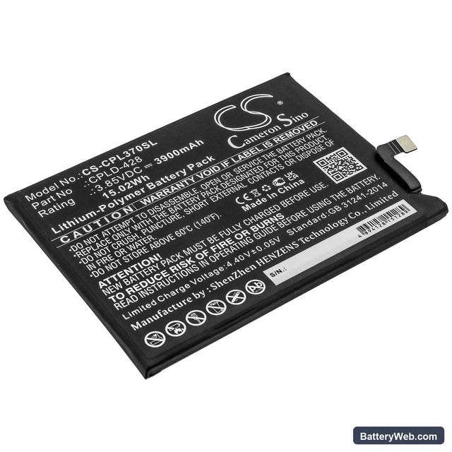 Coolpad Legacy Replacement Battery, 3.85V, 3900mAh, Li-Polymer 1