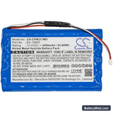 Colin Medical Press-Mate Pal 3110 Replacement Battery, 12V, 4500mAh, Ni-MH 3