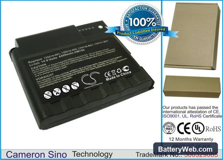 Compaq Armada M700-139116-AA4 Replacement Battery, 14.8V, 4400mAh, Li-ion 1