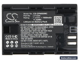 Canon EOS 5D Mark II Replacement Battery, 7.2V, 1600mAh, Li-ion 5