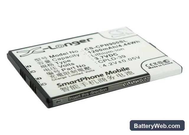Coolpad 8900 Replacement Battery, 3.7V, 1200mAh, Li-ion 1