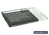 Coolpad 8900 Replacement Battery, 3.7V, 1200mAh, Li-ion 4