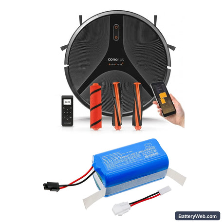 Concept VR2020 Replacement Battery, 14.4V, 3350mAh, Li-ion 6