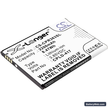 Coolpad Defiant Replacement Battery, 3.85V, 2200mAh, Li-ion 1
