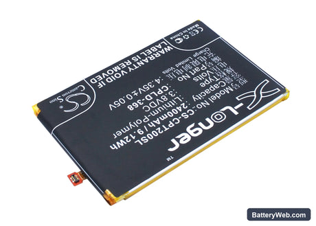 Coolpad Modena Replacement Battery, 3.8V, 2400mAh, Li-Polymer 2