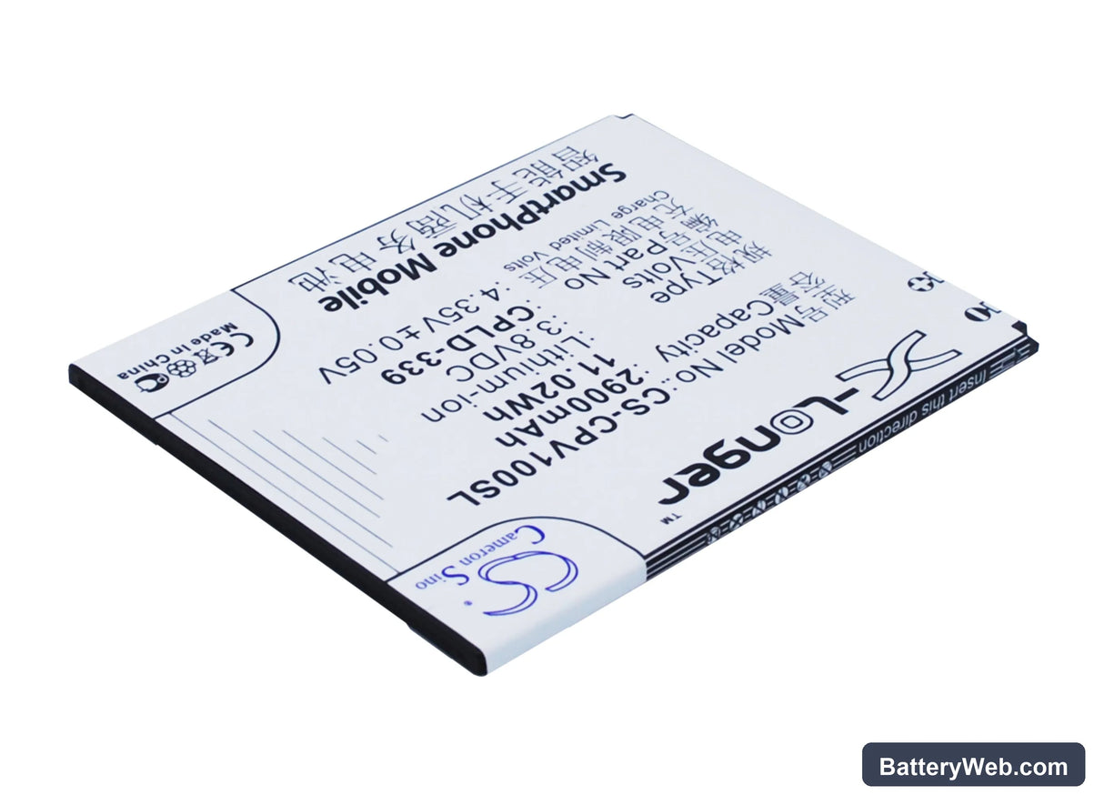 Coolpad V1 Replacement Battery, 3.8V, 2900mAh, Li-ion 2