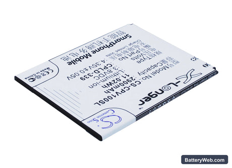 Coolpad V1 Replacement Battery, 3.8V, 2900mAh, Li-ion 2