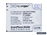 Coolpad V1 Replacement Battery, 3.8V, 2900mAh, Li-ion 5