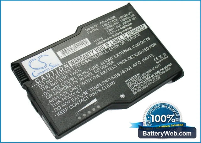 Compaq Presario V3020US Replacement Battery, 14.8V, 4400mAh, Li-ion 1