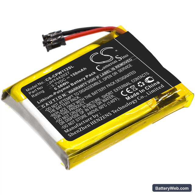 Compustar Pro RFX T2 Replacement Battery, 3.7V, 150mAh, Li-Polymer 1