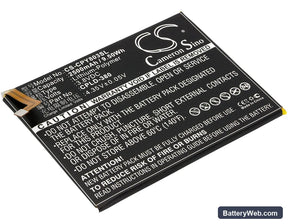 Coolpad Y91 Replacement Battery, 3.8V, 2500mAh, Li-Polymer 1