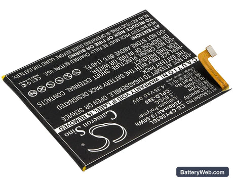 Coolpad Y91 Replacement Battery, 3.8V, 2500mAh, Li-Polymer 2