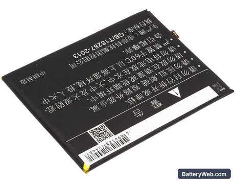 Coolpad Y91 Replacement Battery, 3.8V, 2500mAh, Li-Polymer 4