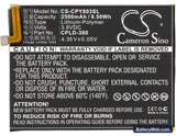 Coolpad Y91 Replacement Battery, 3.8V, 2500mAh, Li-Polymer 5