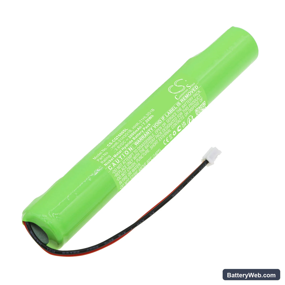 Casio QT-6000 Replacement Battery, 3.6V, 2000mAh, Ni-MH 1