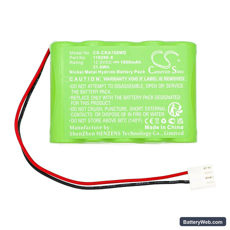 Codan A707V Replacement Battery, 12V, 1800mAh, Ni-MH 3