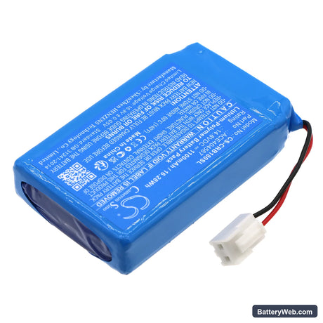 Cobra 72M Replacement Battery, 14.8V, 1100mAh, Li-Polymer 2