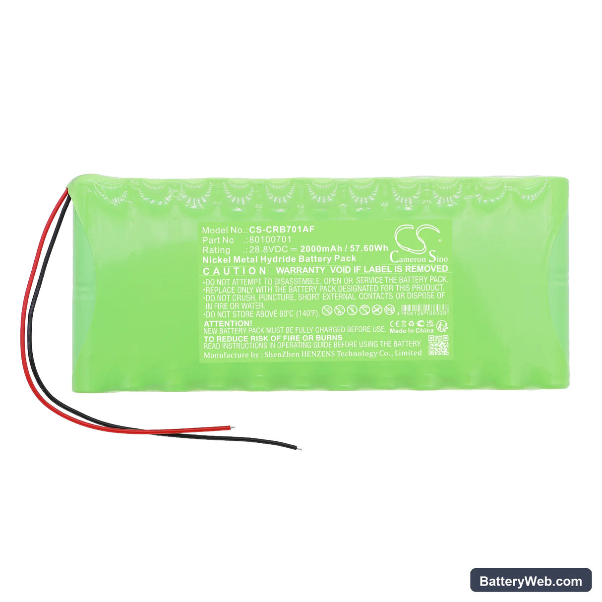 Carrousel Carrousel RDB Replacement Battery, 28.8V, 2000mAh, Ni-MH 3