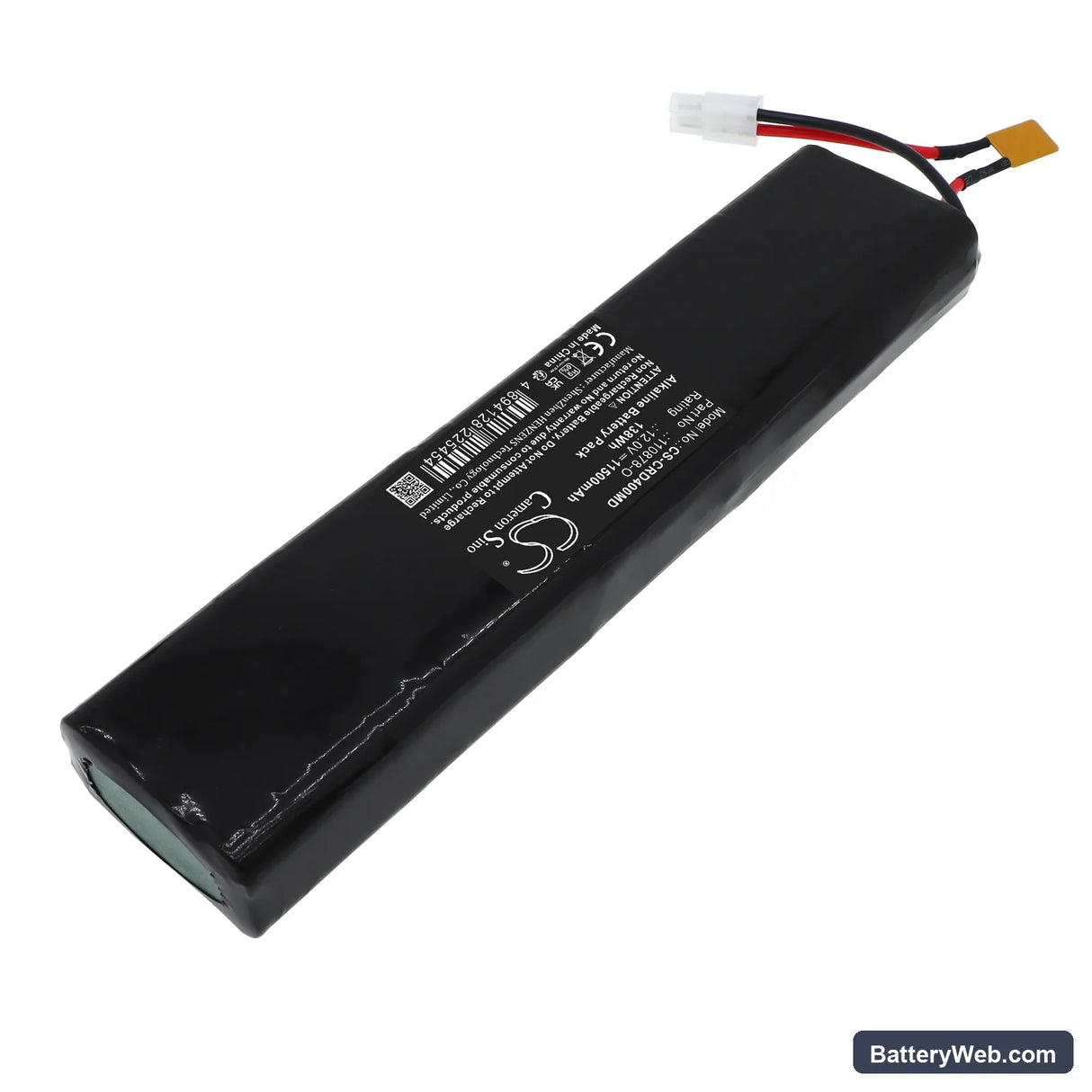 CardiAid CT0207RF Replacement Battery, 12.0V, 11500mAh, Alkaline 2