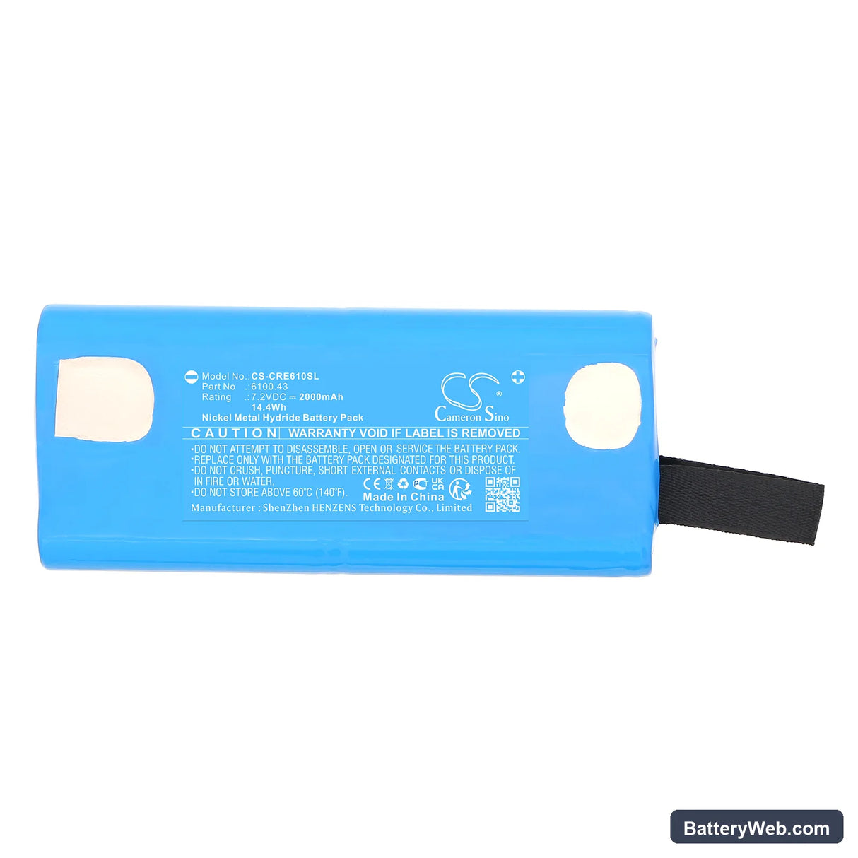 Carlson Explorer Replacement Battery, 7.2V, 2000mAh, Ni-MH 5